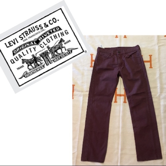 Levi's Denim - Levi, 28 maroon Levi jeans mid rise